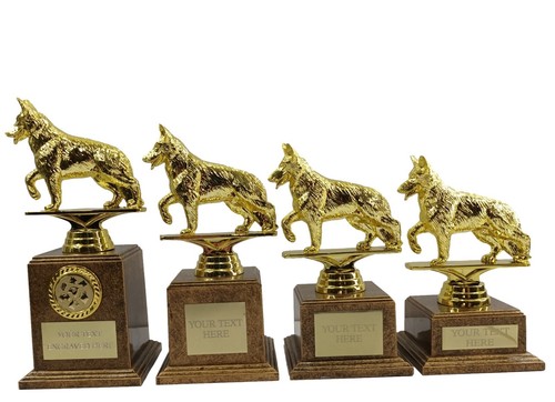 Personalised gold dog - personalised, show