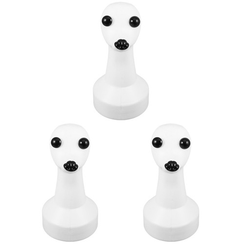 Reusable white dog mannequin - white,