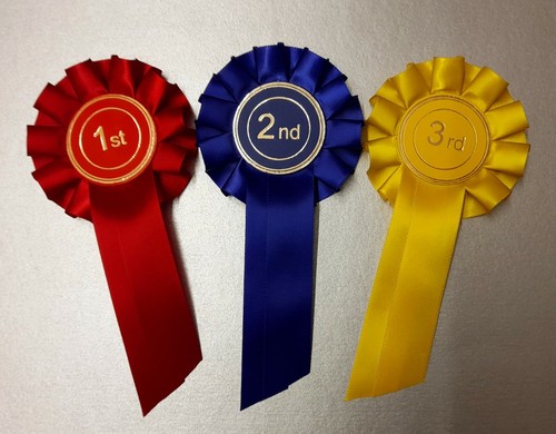 1st 2nd 3rd - rosettes, 3